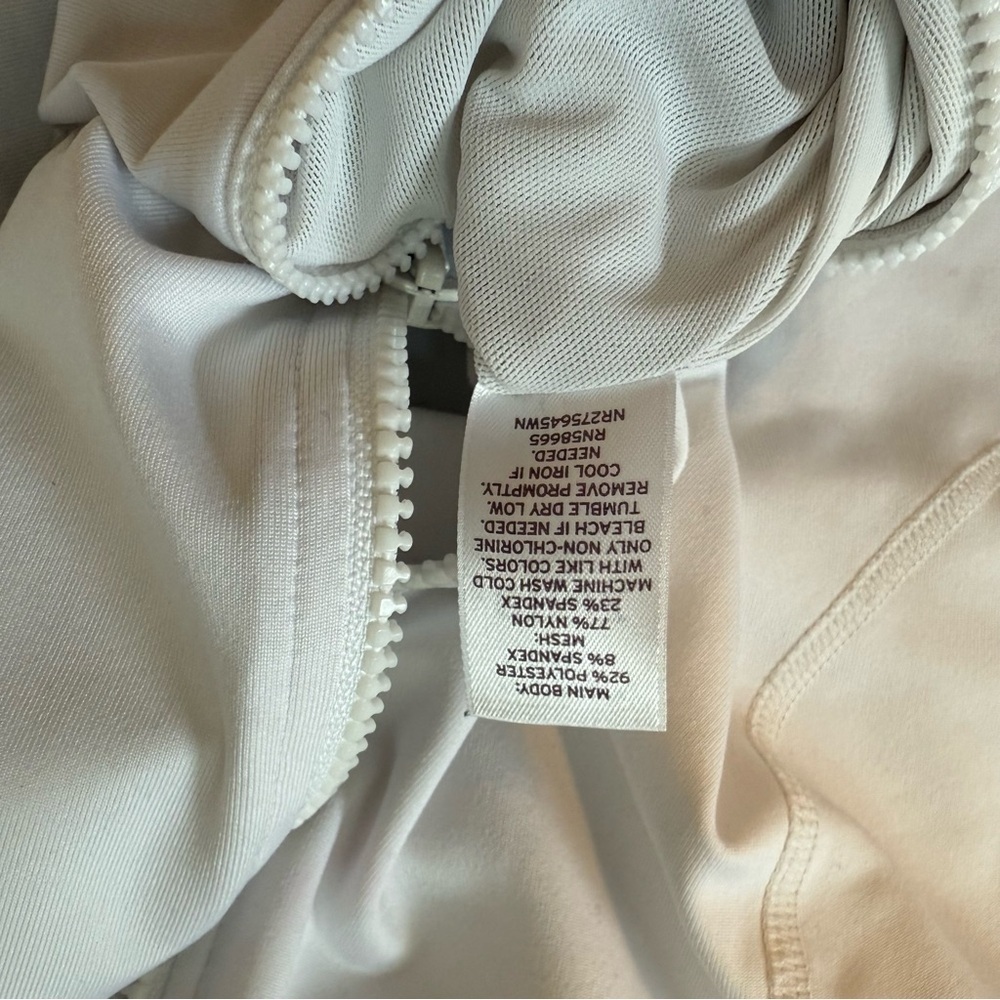 Zella Women's White Sport Jacket Size 1X - Picture 9 of 10